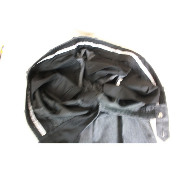 Mens Grey Black Micro Houndstooth Pleated Dress Pants Trousers Slacks - Picture 12 of 12